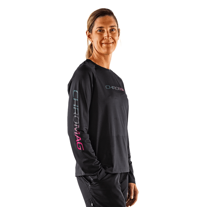 Chromag Women's Dominion Jersey Start Black/Gradient - Comor - Go Play Outside