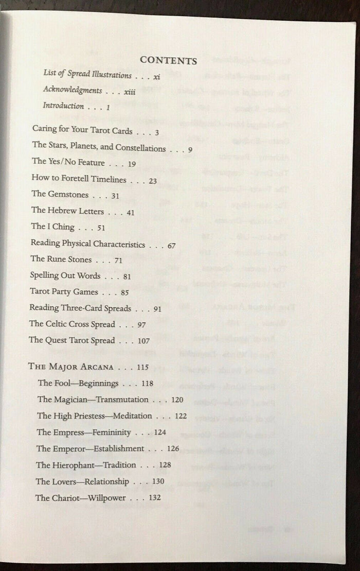 COMPASS GUIDE TO THE QUEST TAROT - Martin, 1st 2003 TAROT INSTRUCTION DIVINATION