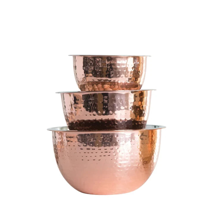 Copper Steel Bowls - Set