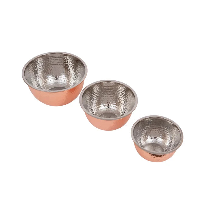 Copper Steel Bowls - Set
