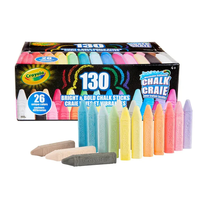 Crayola Washable Bright and Bold SIdewalk Chalk Sticks (BIN 510817)