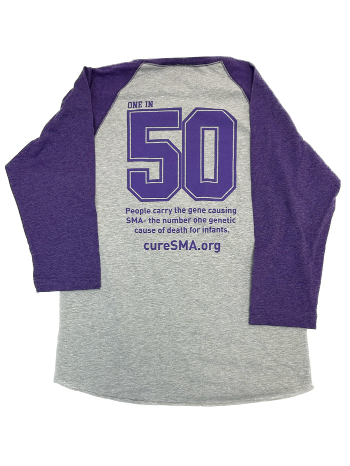 Cure SMA Baseball Tee
