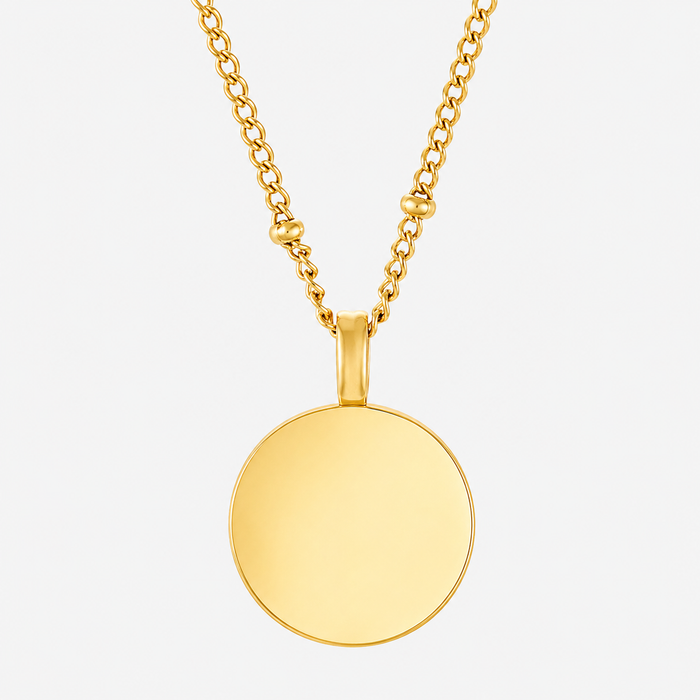Dainty necklace engravable