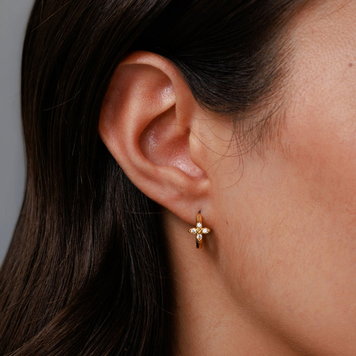 Front Daisy Earrings
