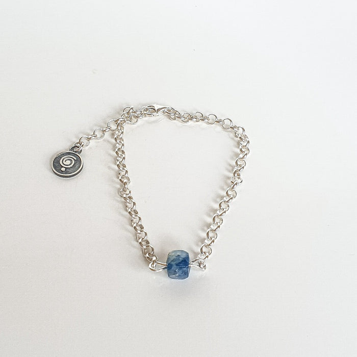 Delicate Kyanite A+ from Brasil Silver 925 Bracelet "Elevation"