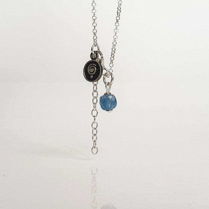 Delicate Kyanite A+ from Brasil Silver Pendant "Elevation"