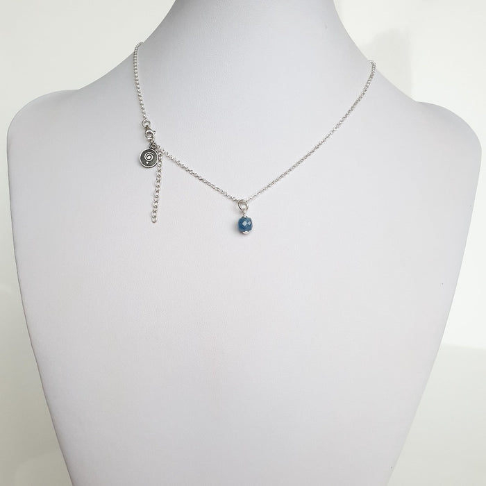 Delicate Kyanite A+ from Brasil Silver Pendant "Elevation"