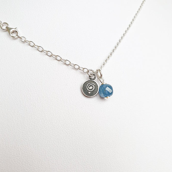 Delicate Kyanite A+ from Brasil Silver Pendant "Elevation"