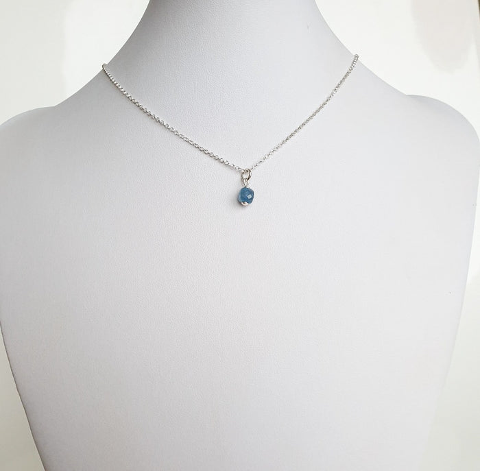 Delicate Kyanite A+ from Brasil Silver Pendant "Elevation"