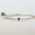 Delicate Purple Tourmaline A+ Silver 925 Bracelet "Harmony"