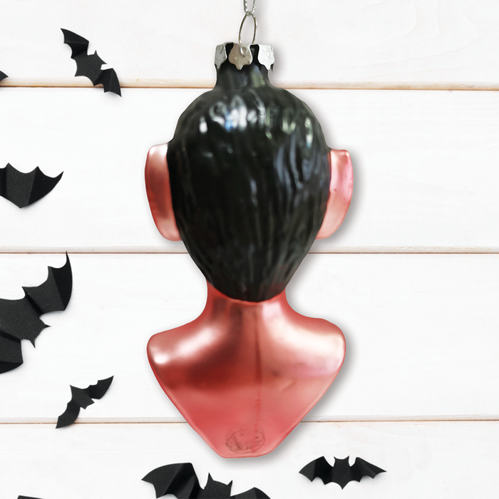 Devil Head Glass Christmas Ornament