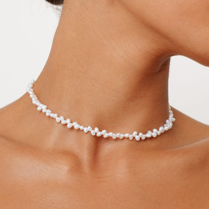 Irregular Pearl Choker