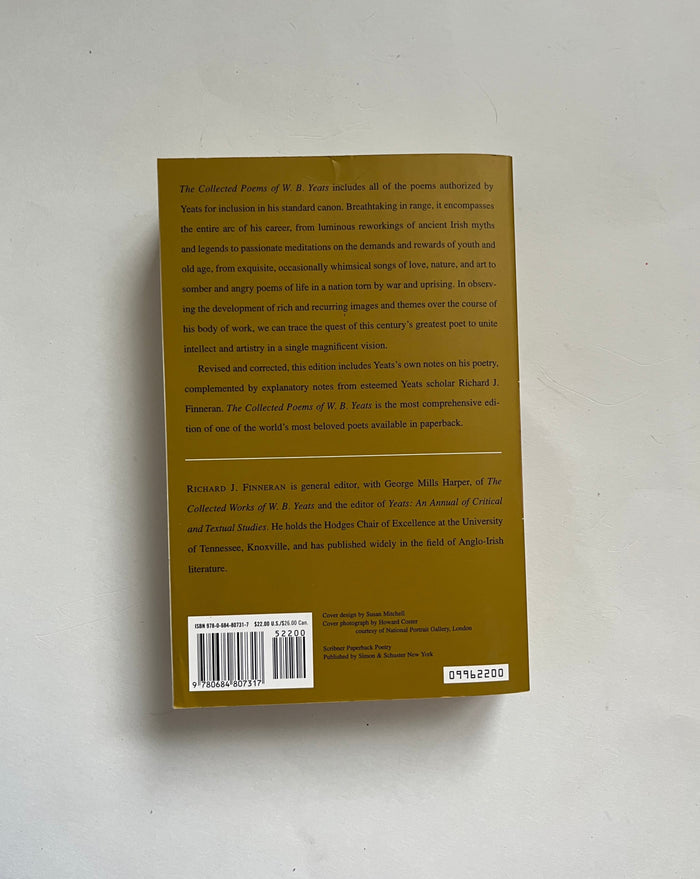DONATE: The Collected Poems of W.B. Yeats by W.B. Yeats