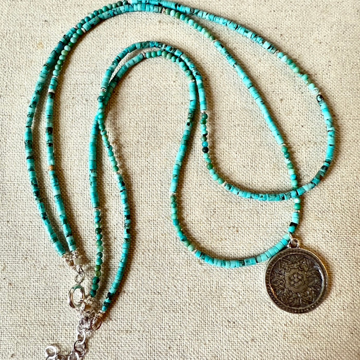 Double Strand Turquoise Necklace