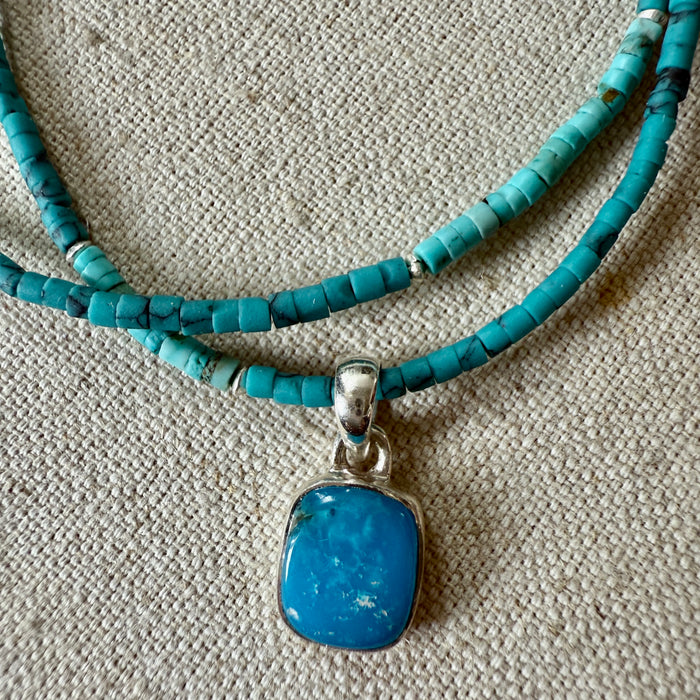 Double Strand Turquoise Necklace