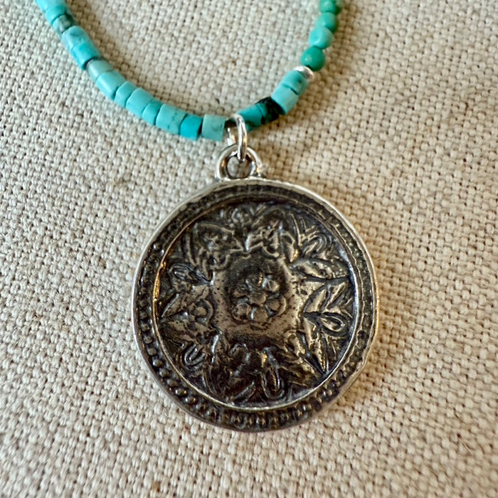 Double Strand Turquoise Necklace