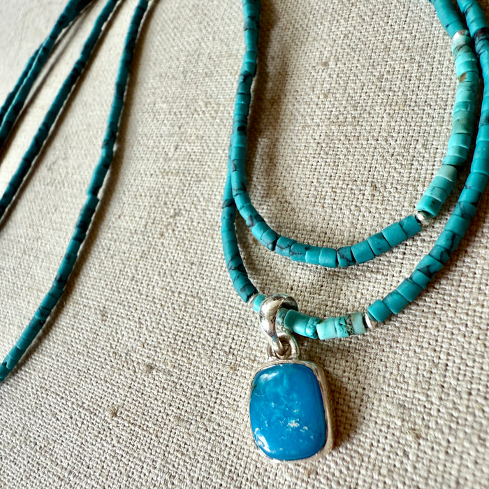 Double Strand Turquoise Necklace