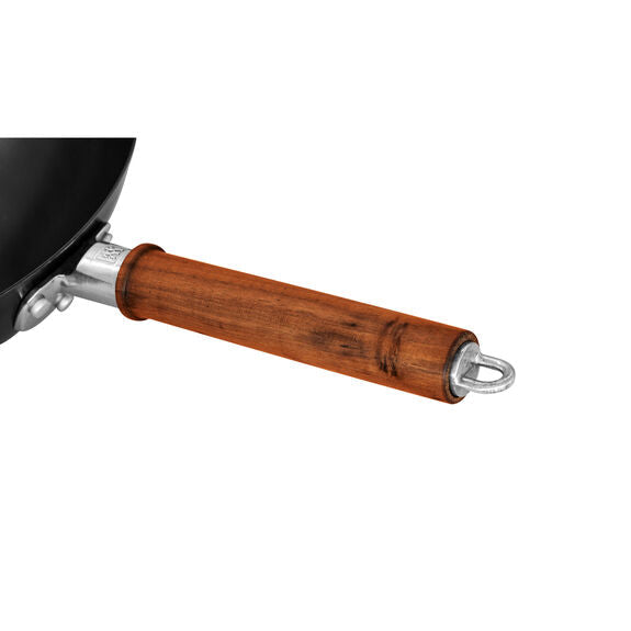 Zwilling Dragon Chinese Iron Wok 12-inch, durable cast iron cookware with traditional design for Asian stir-fry cooking.