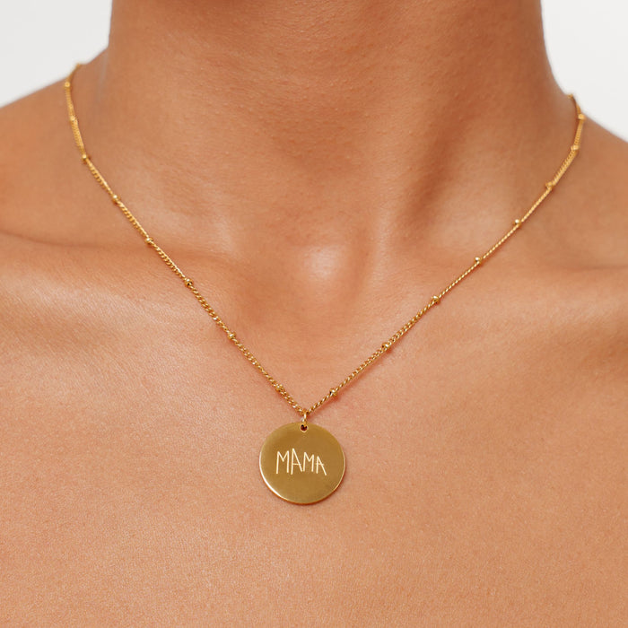 Drawing Engrave Necklace