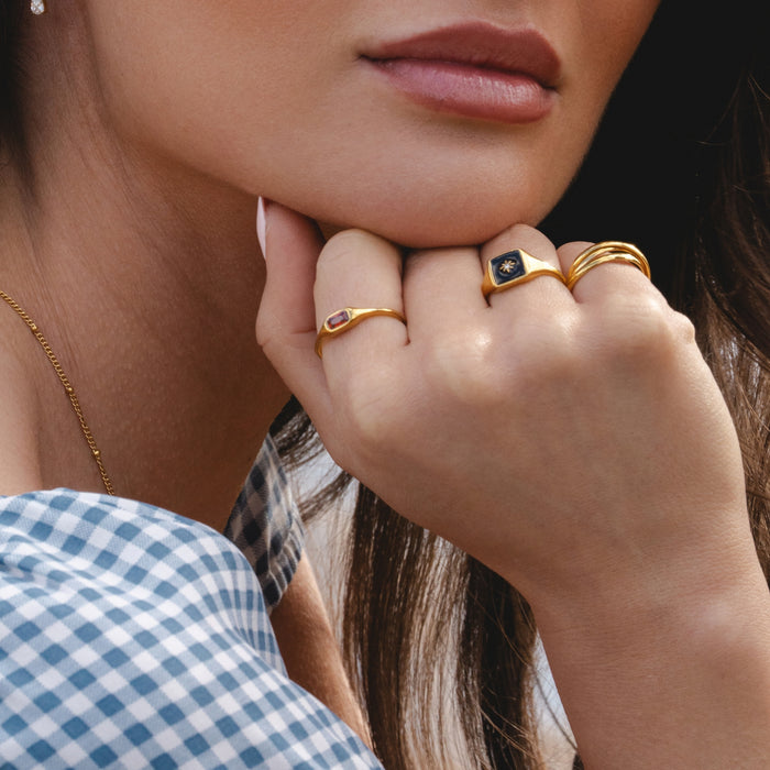 Black Painted Ring