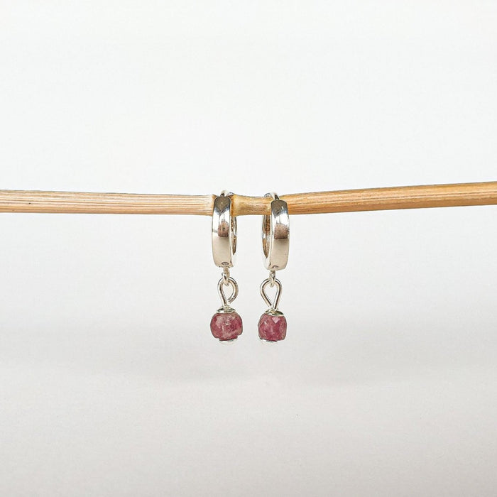Elegant Silver 925 Earrings with Purple Tourmaline "Harmony"