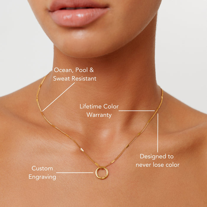 Gold Ring Necklace