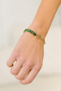 Esmeralda Toggle Bracelet in Green