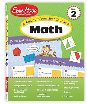 Evan-Moor Take It To Your Seat Math, Grade 2