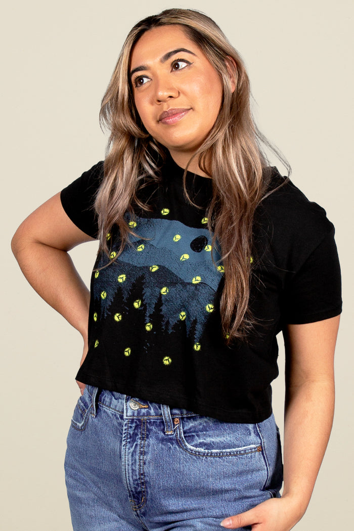 Fireflies Crop Tee