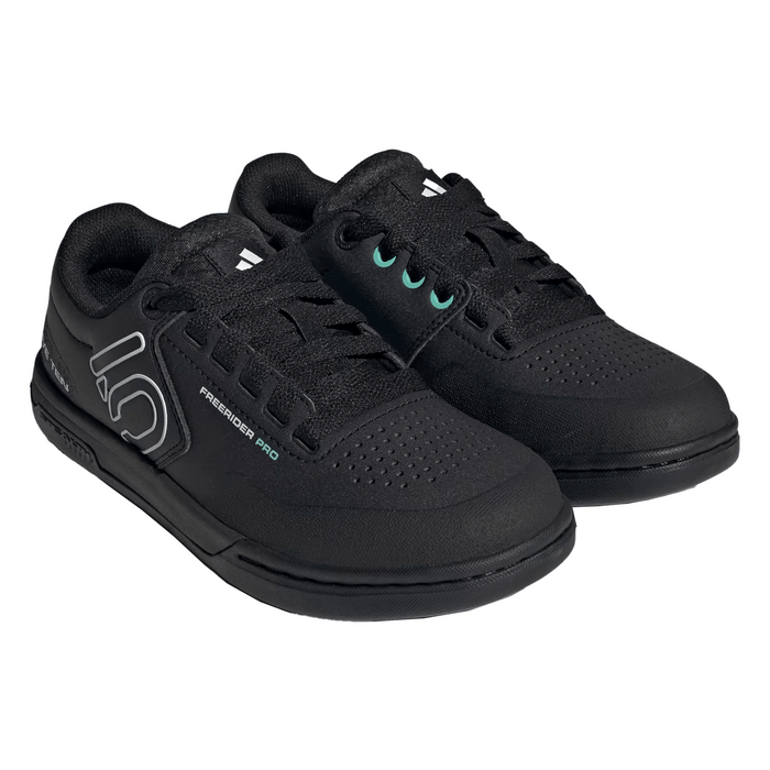 Five Ten Women's Freerider Pro Mountain Bike Shoe Core Black/Crystal White/Acid Mint - Comor - Go Play Outside
