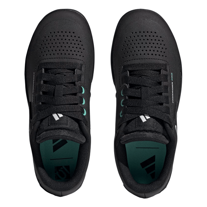 Five Ten Women's Freerider Pro Mountain Bike Shoe Core Black/Crystal White/Acid Mint - Comor - Go Play Outside