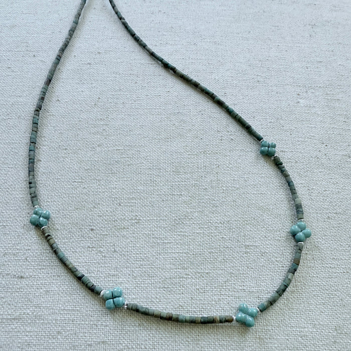 "Fluer de" Turquoise Necklace