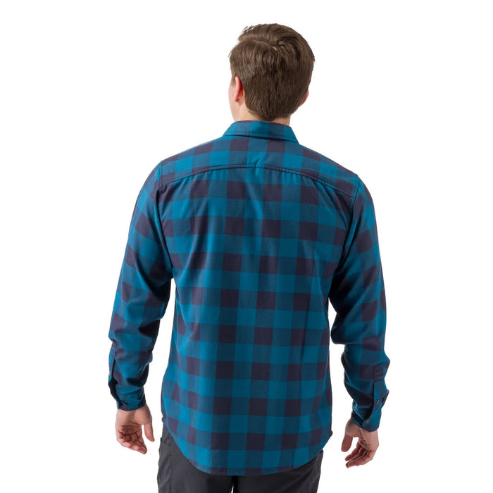 Flylow Men's Handlebar Tech Flannel Shirt Marine