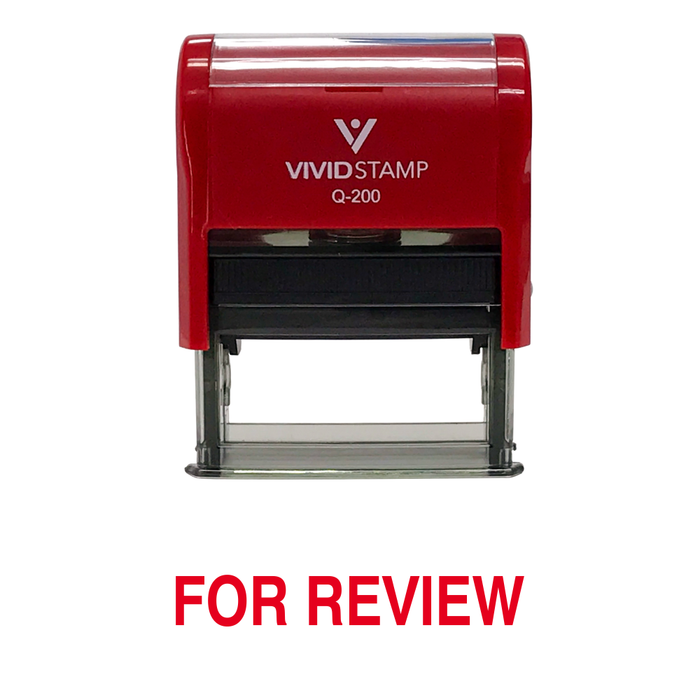 For Review Office Self Inking Rubber Stamp