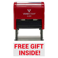Free Gift Inside Self-Inking Office Rubber Stamp