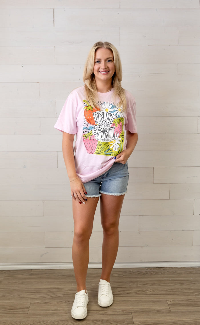 Fruit Of The Spirit Graphic Tee Pink
