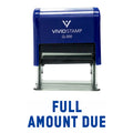 Full Amount Due Self Inking Rubber Stamp