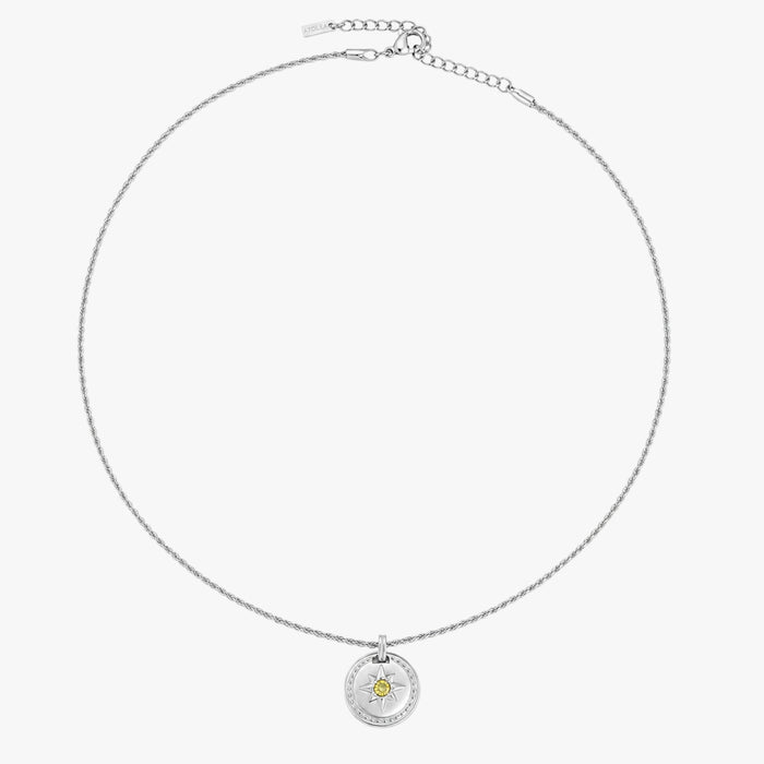 Silver Compass Necklace