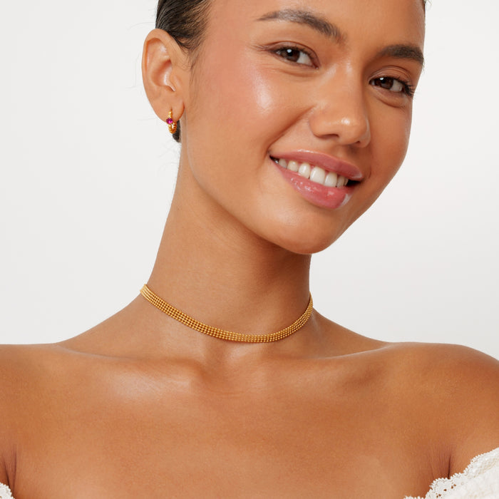 Golden Mesh Choker