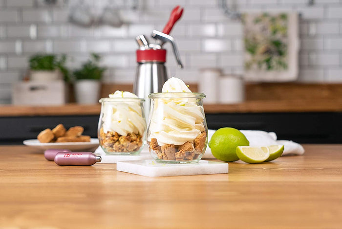 Isi Gourmet Whip 1 Pint canister from 1611 Torches & Whippers, used for whipped cream and culinary toppings.