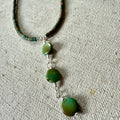 Green Turquoise Drop Necklace