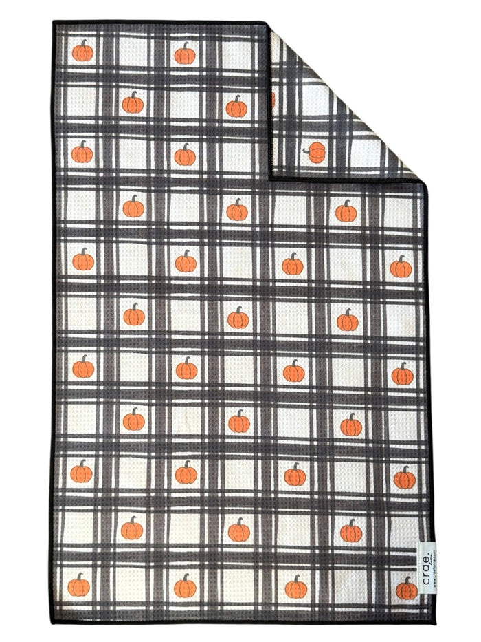 Grid of Gourds: Double-Sided Hand Towel