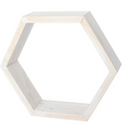 Honeycomb Whitewash Shelf