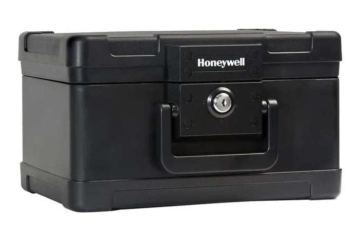 Honeywell 1101 Small Fire Security Chest Angled