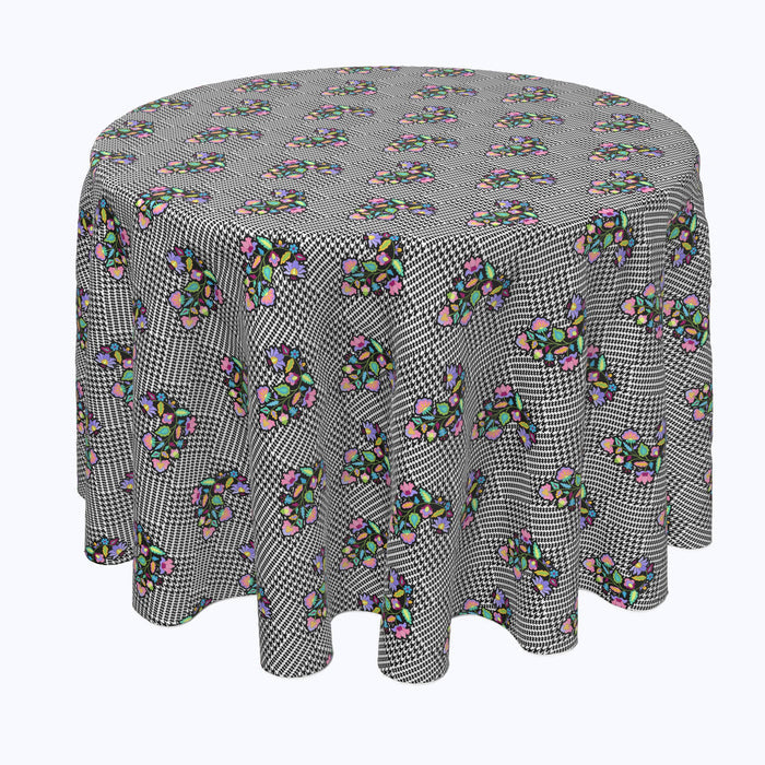 Houndstooth & Flowers Rounds