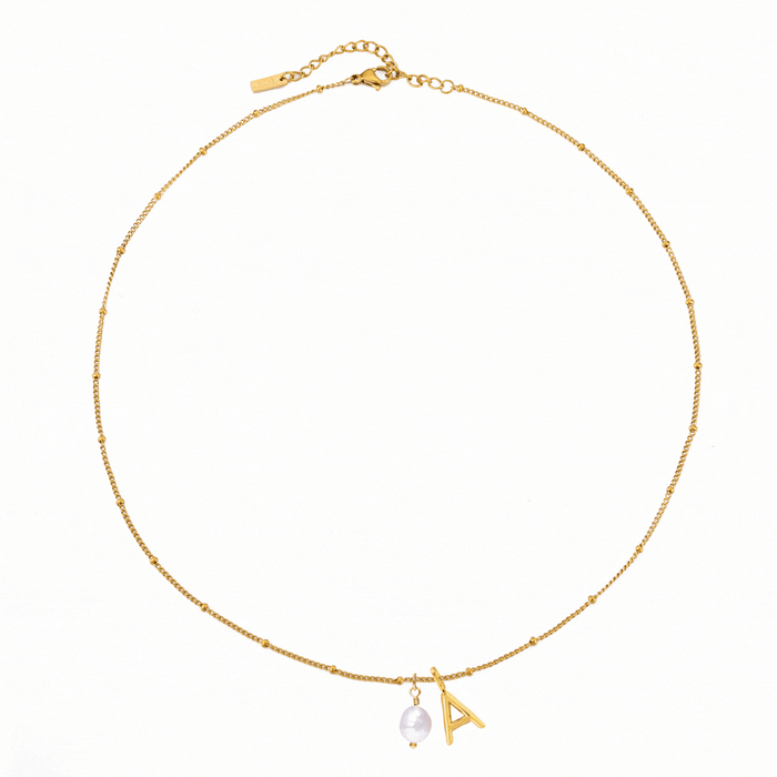 Letter Pearl Pendant