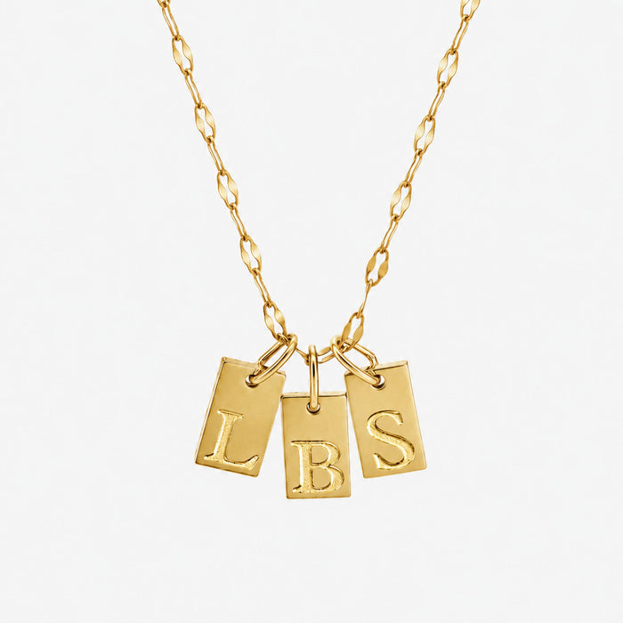 Initial Tag Necklace