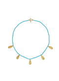 Necklaces Utopia By Elena Kougianou Isabel Necklace Turquoise Gold Plated O/S Apoella