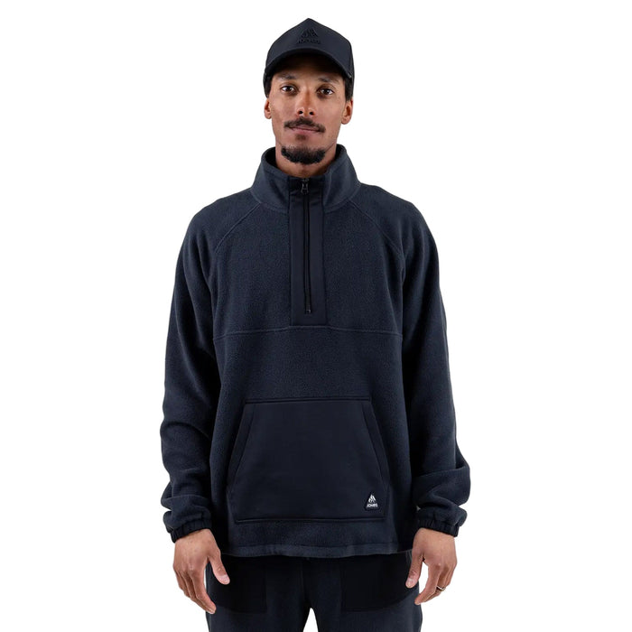 Jones Men's Lodge Half Zip Recycled Anorak 2026 Stealth Black - Comor - Go Play Outside