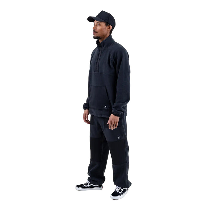 Jones Men's Lodge Half Zip Recycled Anorak 2026 Stealth Black - Comor - Go Play Outside